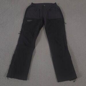 Scandinavian Explorer Pants Mens Large Black Straight Leg Hiking Stretch Utility